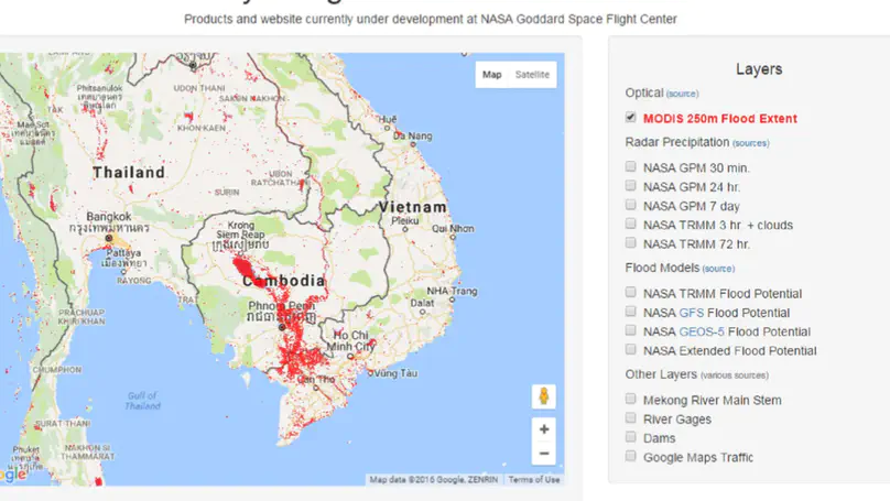 Near-Real-Time Satellite-Based Flood Monitoring System